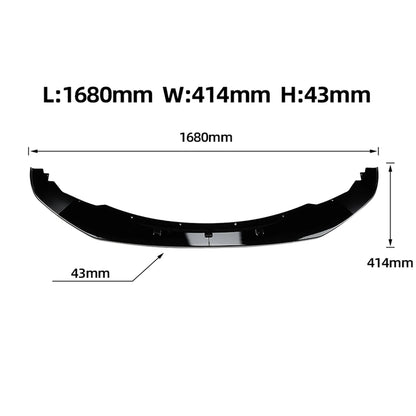 For BMW 1 Series F20 F21 Carbon Fiber Look Gloss Black Front