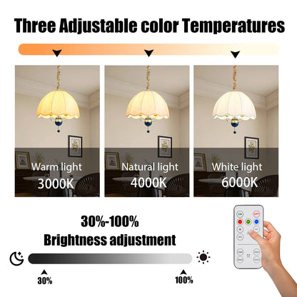 E27 Emergency Bulb USB Type C Rechargeable 3000k-6000k Three