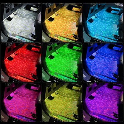 Ambient Lighting Automatic Door Opening Sensor In Colorful Voice