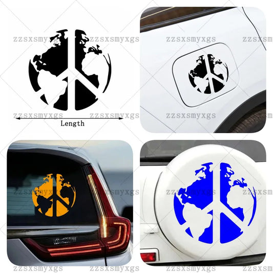 Stickers A World Peace Theme Sign Fit Body Bumper
