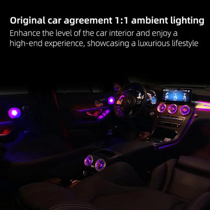 For Mercedes C W205 Glc X253 Ambient Lighting Turbine Air Vent