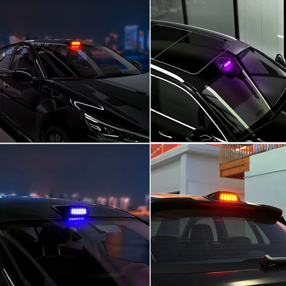 Solar Powered Roof Cover Wireless anti-rear End Collision Warning