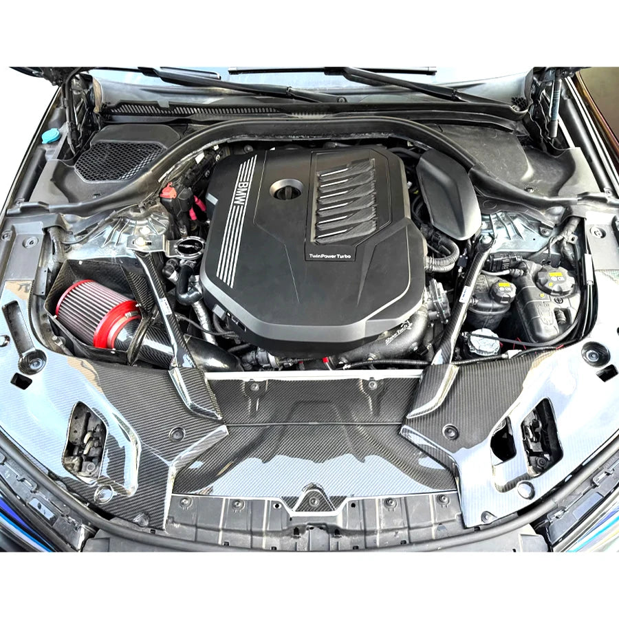 For BMW 5 Series G30 G38 Dry Carbon Fiber Inner Interior Cooling