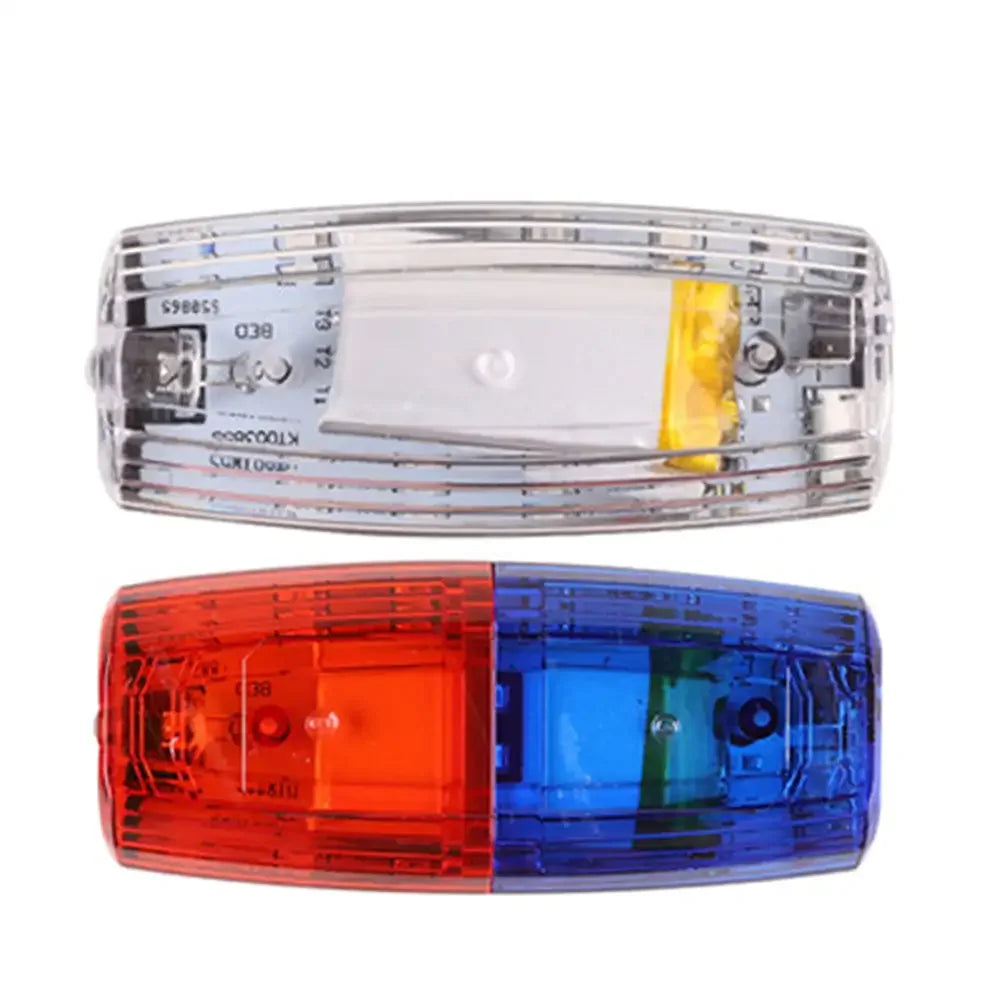 USB Rechargeable Clip White Lighting Red Blue Shoulder Tool