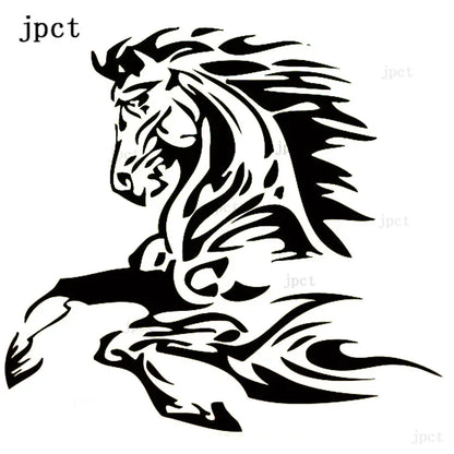Ctcm 16.6cm 15.4cm Sticker Animal Tattoo Horse Stallion Fashion