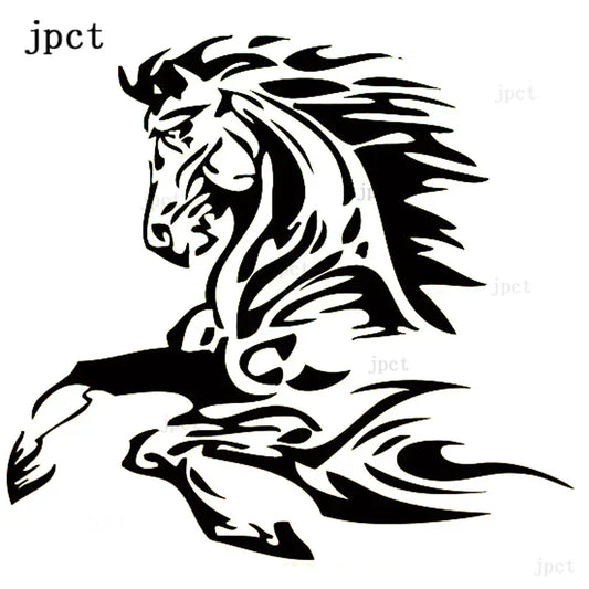 Ctcm 16.6cm 15.4cm Sticker Animal Tattoo Horse Stallion Fashion