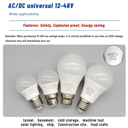 For Outdoor Lighting 4-20pcs Bulb E27 Ac Dc 12V 24V 48V Lampada