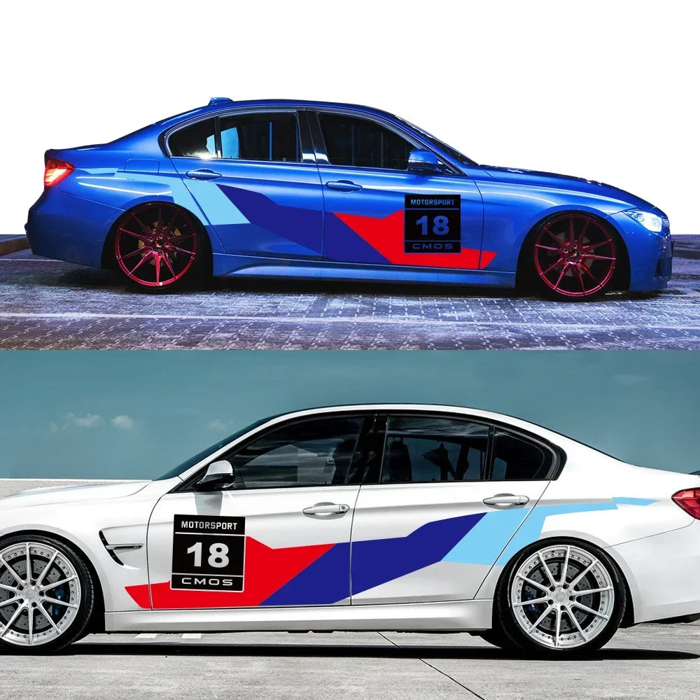 For BMW E46 E90 E60 F30 Vinyl Decals Side Body Trims Stickers