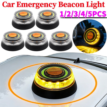 1-5pcs Emergency Beacon Modes Brightness Roof Warning Safety