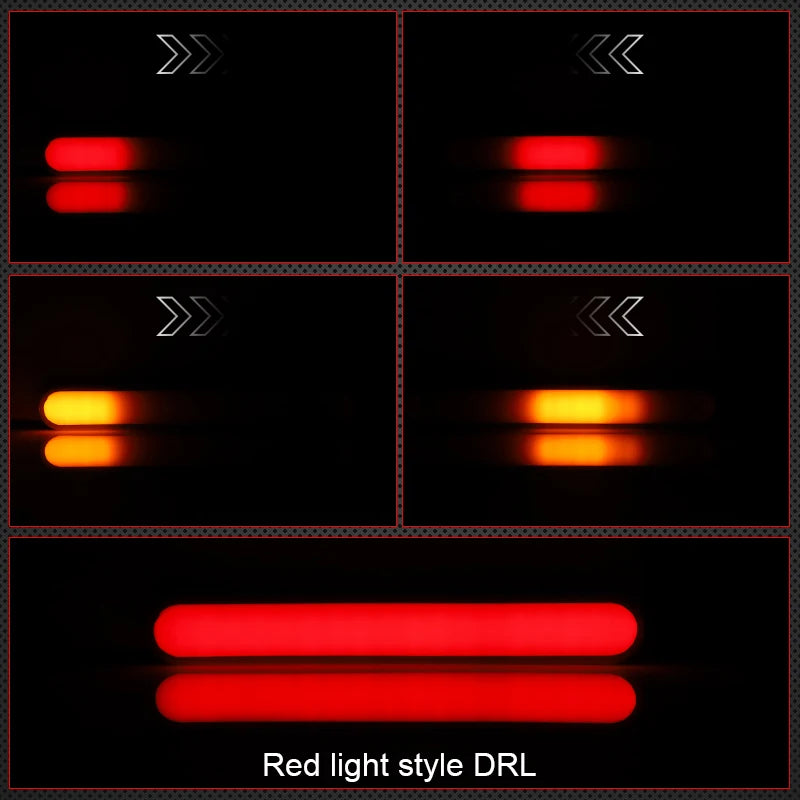 For ATV Pickup Offroad Auto Truck Flowing Amber Turn Signal 12V