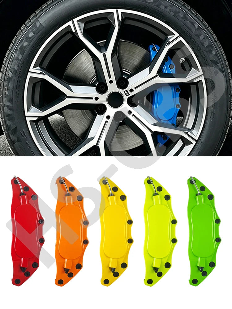 For Audi BMW Mercedes Benz VW 4PCS Metal Brake Caliper Covers