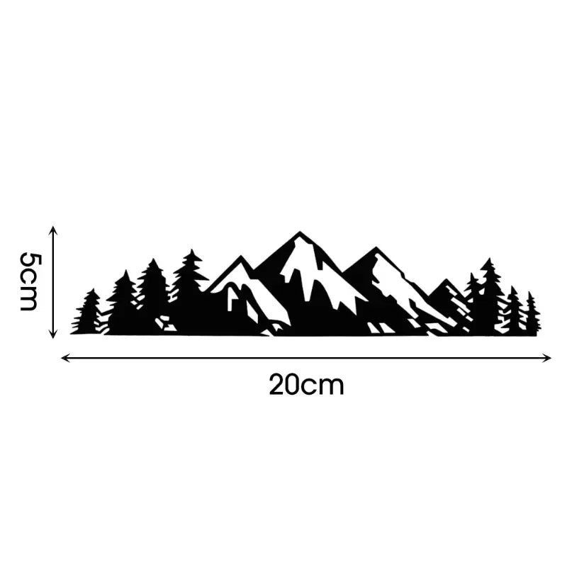 2PCS Forest Snow Mountain Sticker Waterproof Vinyl Decal Nature