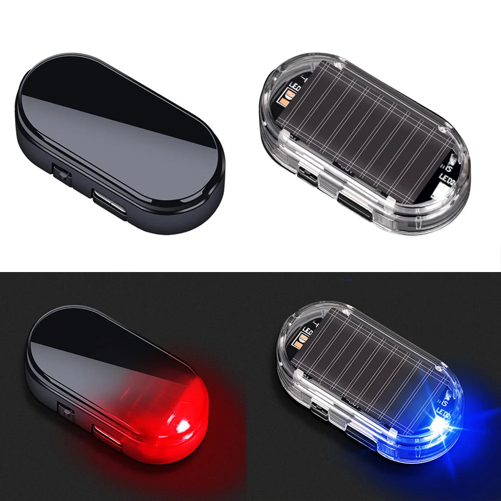 Wireless Warning anti-theft Caution Flashing Fake Security Solar