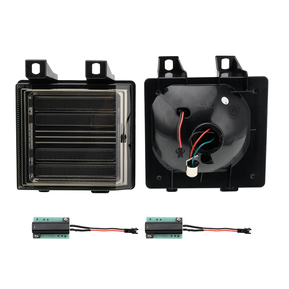 For Chevy GMC C K 10 Smoked Switchback Sequential Signal Blinker