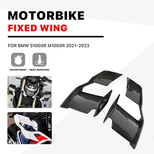 For BMW S1000R M1000R S1000 R Carbon Paint Fairing Fixed Wings