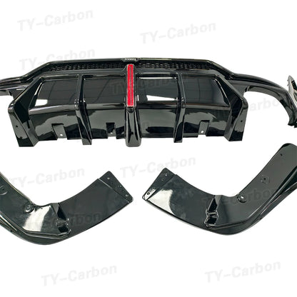 For BMW 3 Serise G20 G28 Bright Black Vten Rear Diffuser Bumper