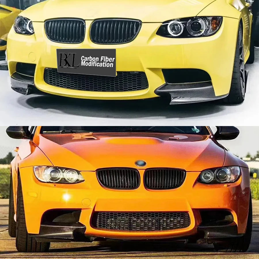 For BMW M3 E92 E93 2006-2012 Carbon Fiber Wrap Angle Front