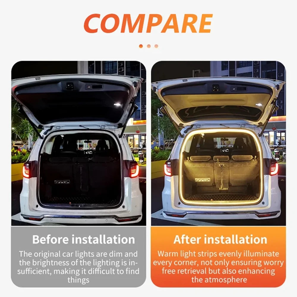 dc12v Brightness Trunk Lighting Ambient Interior Flexible Strip
