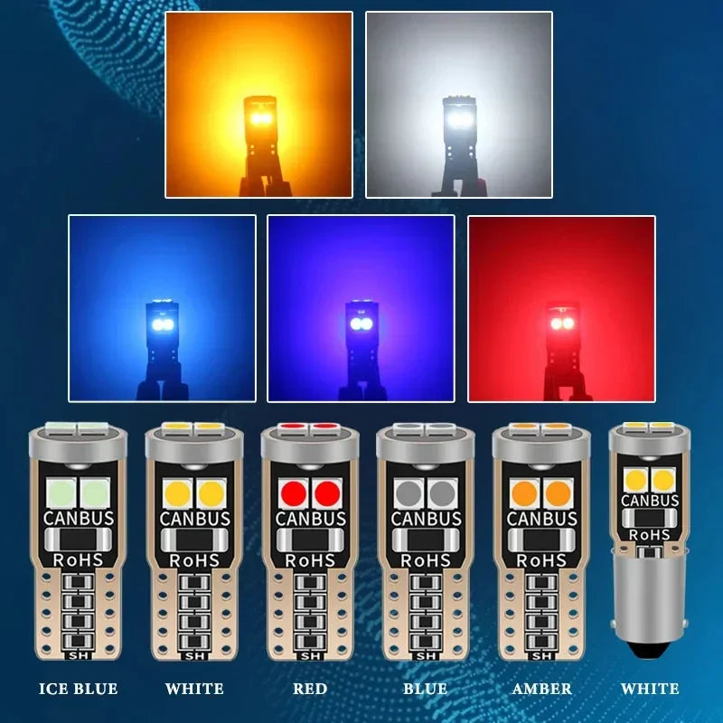 2PCS T10 W5W 168 3030 6SMD Super Bright Parking