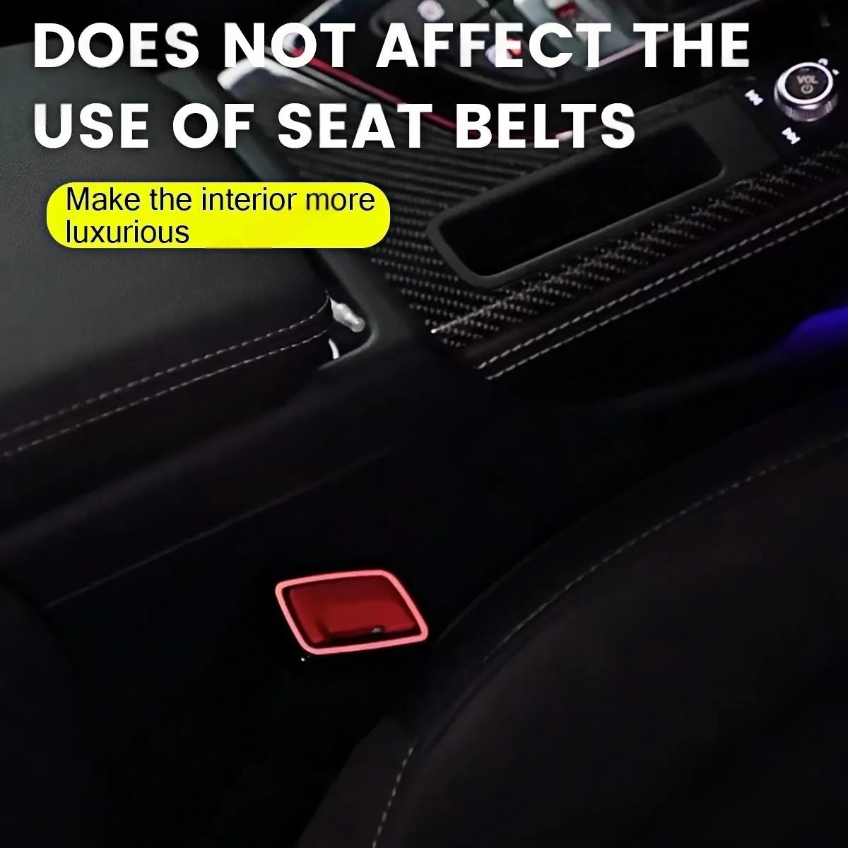 For Audi A4 A5 RS4 RS5 Colours Safety Buckle SEAT Belt Ambient