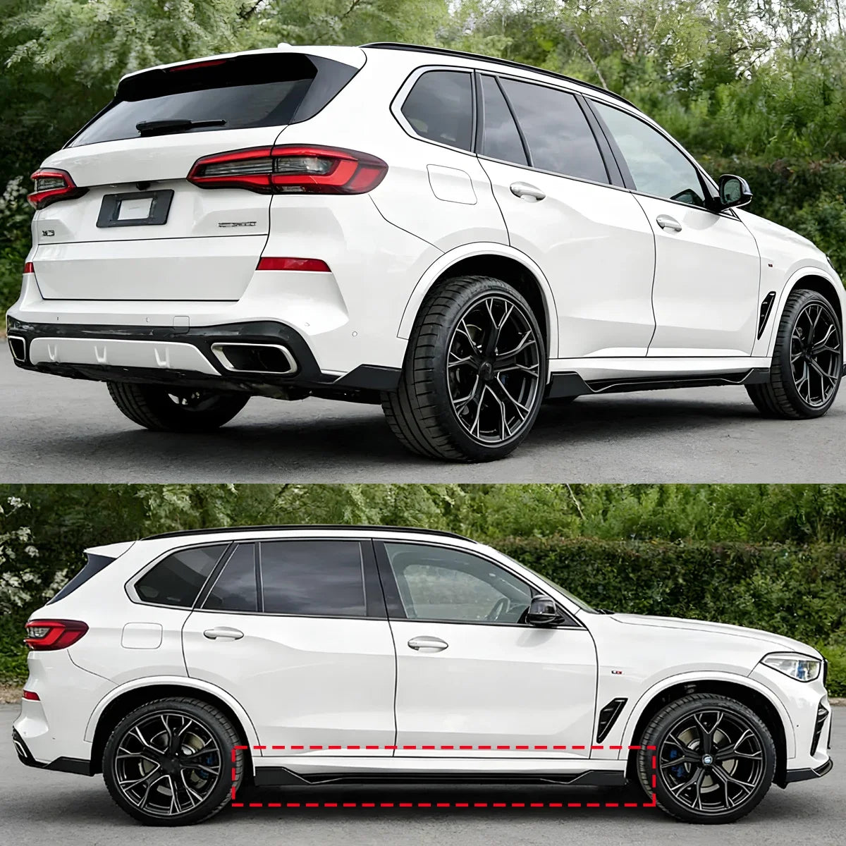 For BMW G05 X5 M60I M50I Magickit A Pair Side Bumper Skirt