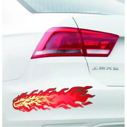Motorcycle Flame Sticker Waterproof Bumper Scratch Cover Decal