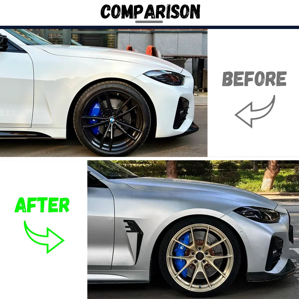 For BMW 4 Series G22 G23 Fender Side Air Vent Cover Trim 2020