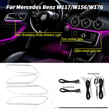 For Mercedes-Benz 12 64 Colors Ambient A Cla Gla W176 W117 X156