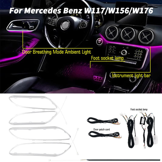 For Mercedes-Benz 12 64 Colors Ambient A Cla Gla W176 W117 X156