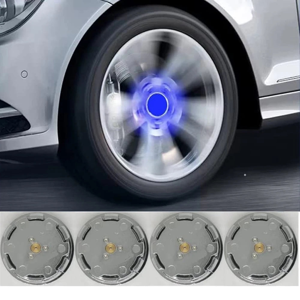 For BMW Benz Audi Kia VW Hub Wheel Caps Center Cover Lighting