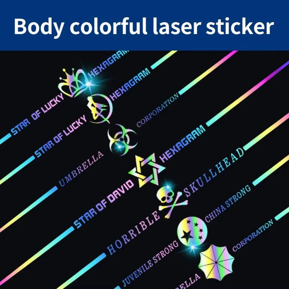 Stickers Waterproof Sunscreen Decals Reflective Body Sticker