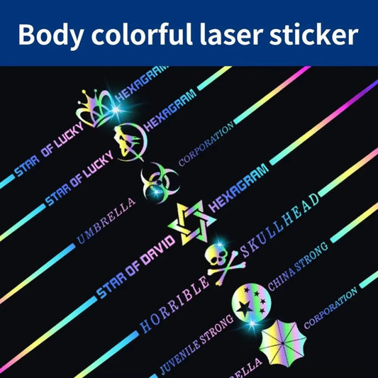Stickers Waterproof Sunscreen Decals Reflective Body Sticker