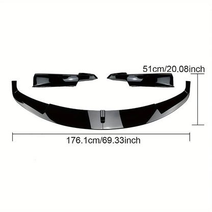 For BMW 3 Series F30 F31 4PCS Front Bumper Lip Body Kit Spoiler
