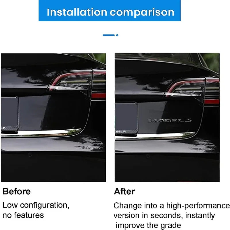 For Tesla Model 3 Y Original 3D ABS Letters Logo Rear Tailgate