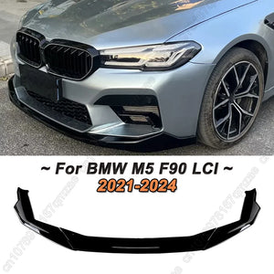 For BMW 5 Series M5 F90 Lci 2021 2022 2023 Front Bumper Lip