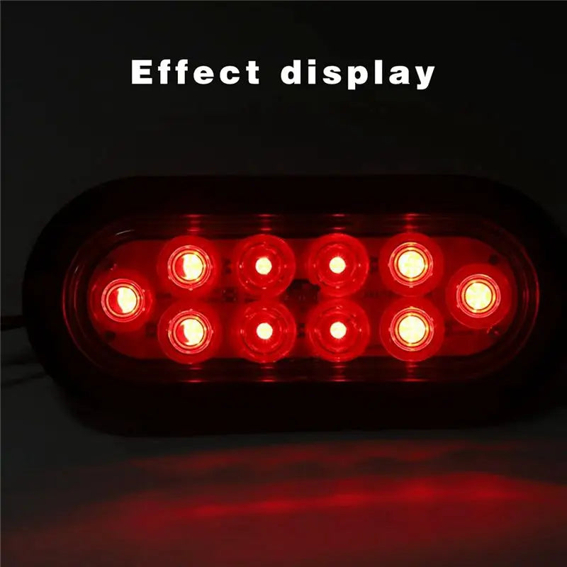 For Most Oval 10LED Bulbs Brake plug12v Turn Signal Cars Trucks