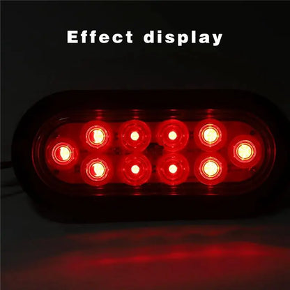 For Most Oval 10LED Bulbs Brake plug12v Turn Signal Cars Trucks