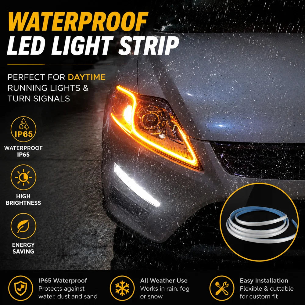 Flexible Day Running Bar Dynamic Startup Drl Waterproof
