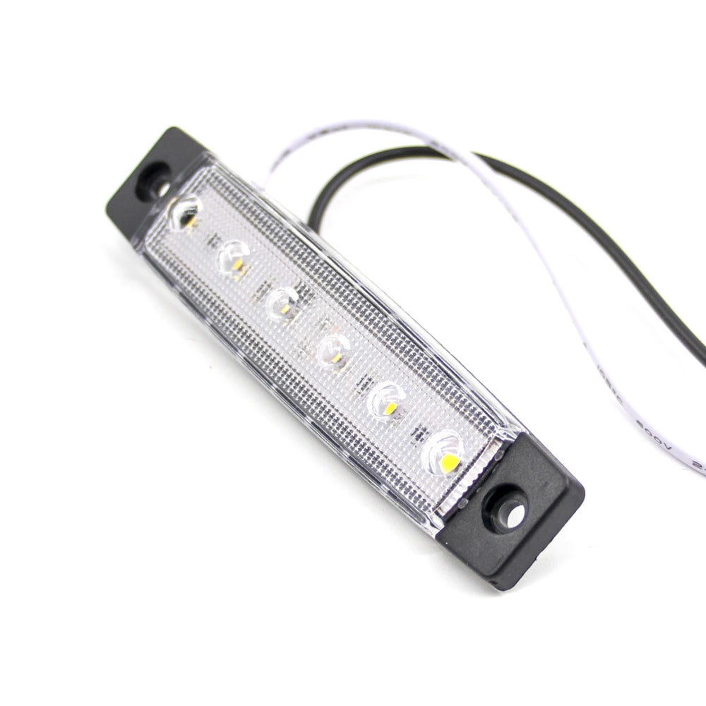 10PCS 12V 24V Warning External Oval Clearance Trailer Truck
