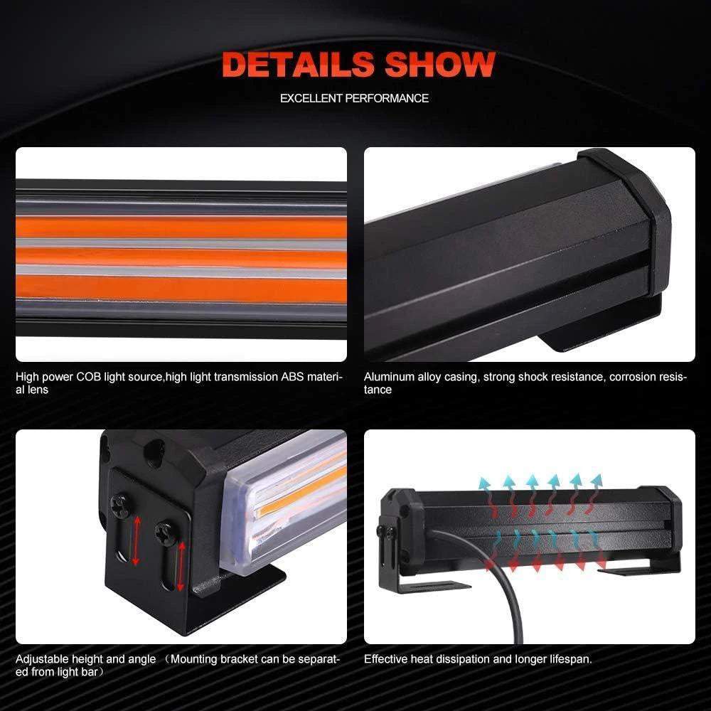 Strobe Flash Aluminum Amber Cars Trucks dc12-24v Voltage Systems