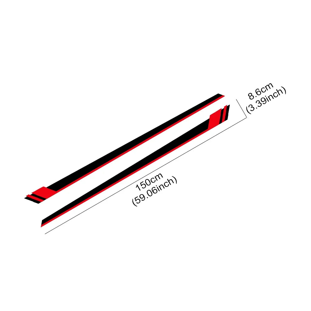 For Audi Tt Rs MK2 8J Side Stripes Decals Door Sticker Vinyl