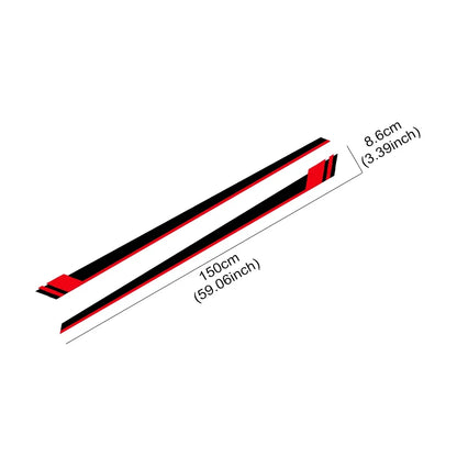 For Audi Tt Rs MK2 8J Side Stripes Decals Door Sticker Vinyl