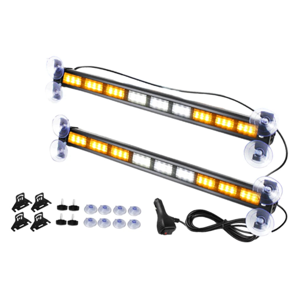 Fit Cars Trucks off-road Vehicles 1PC white+yellow 44CM 2x54led