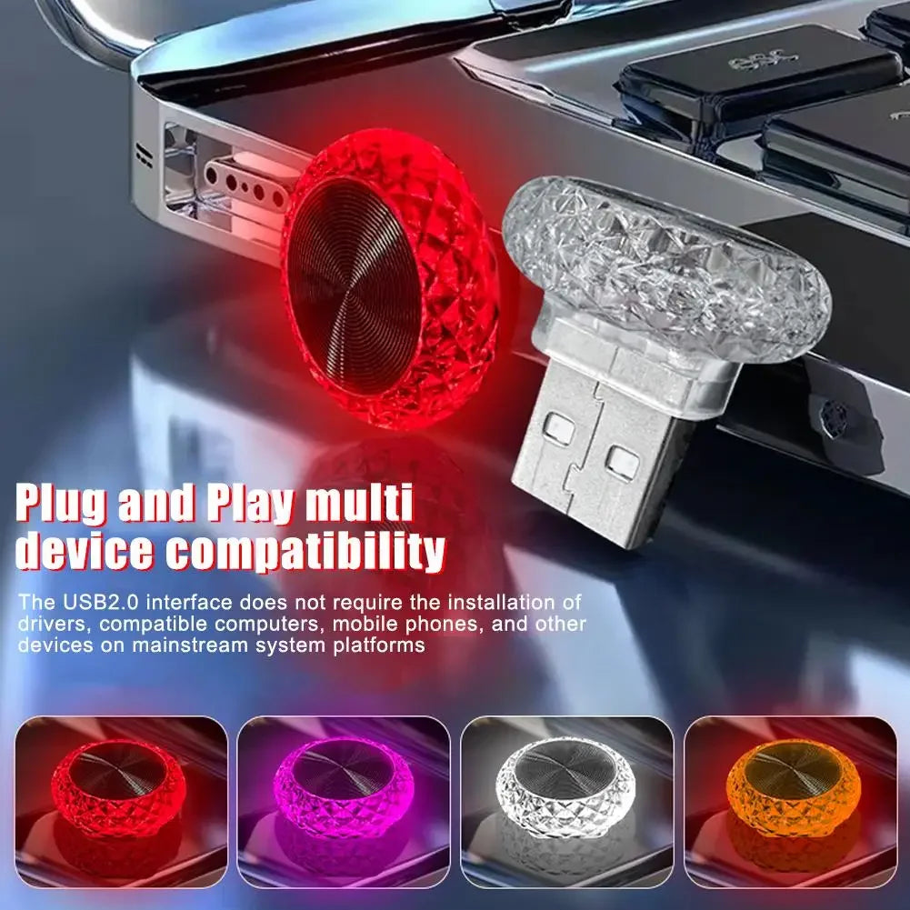 USB Ambient Portable MINI Atmosphere Lamps Interior Computer