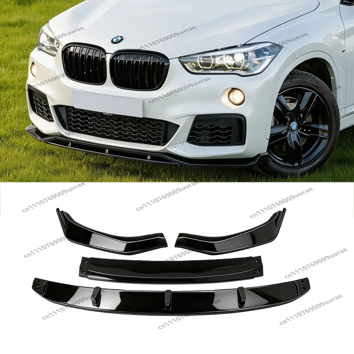 For BMW X1 F48 M Sport 2015-2018 pre-lci 4PCS Gloss Black ABS