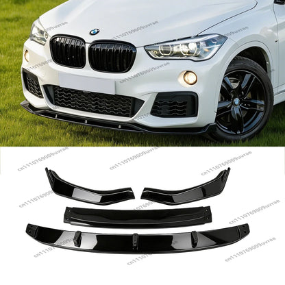 For BMW X1 F48 M Sport 2015-2018 pre-lci 4PCS Gloss Black ABS