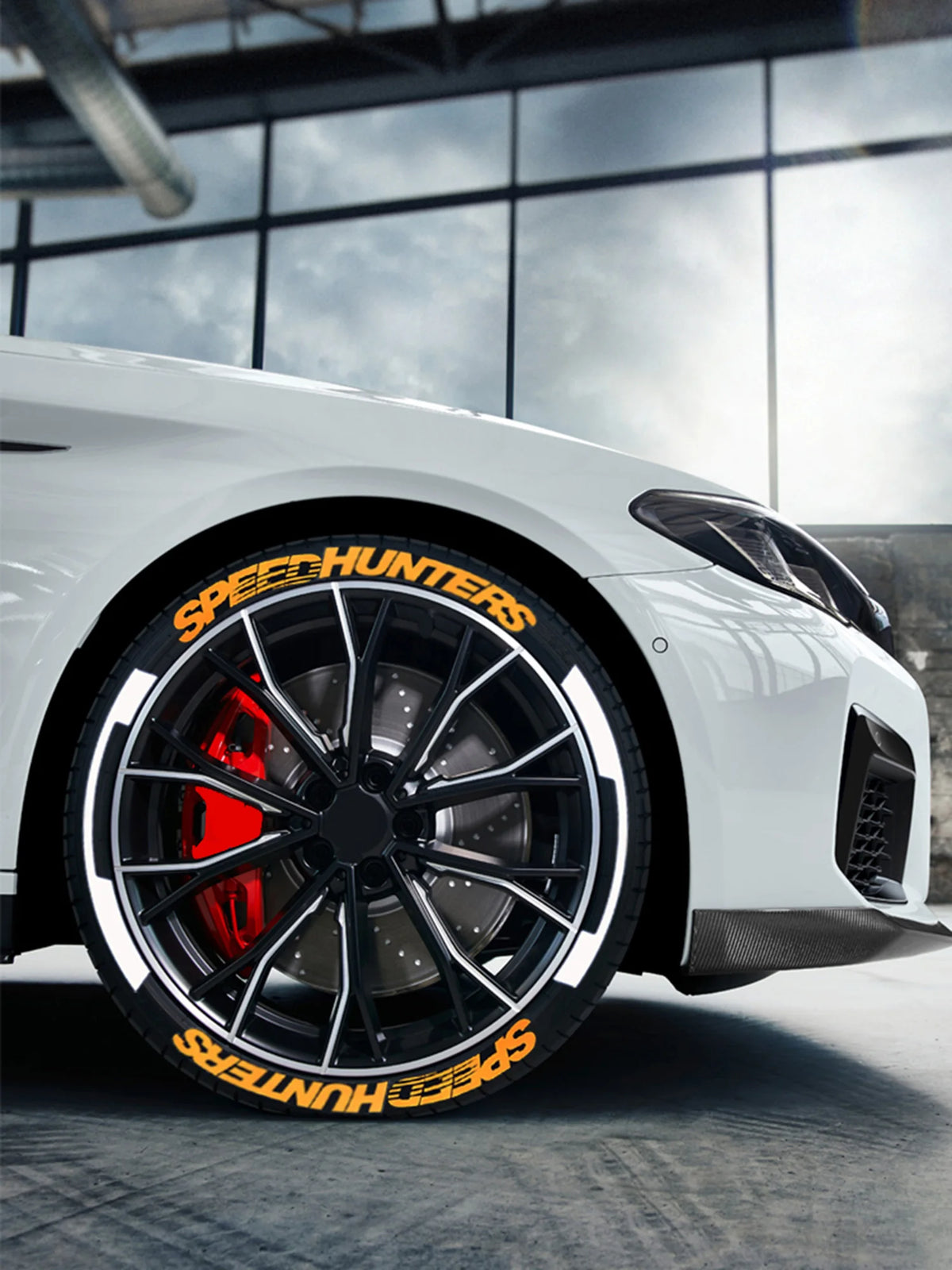 For 4 Tires Tire Decals Tuning 3D Permanent Pvc Joined Decor