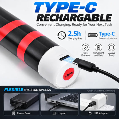 73CM Flexible Work Strip Rechargeable Silicone Handheld Trouble