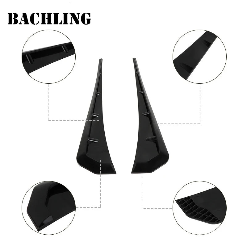 Side Fender Wing Air Vent Hood Intake Cover Moulding