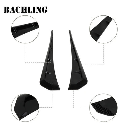 Side Fender Wing Air Vent Hood Intake Cover Moulding